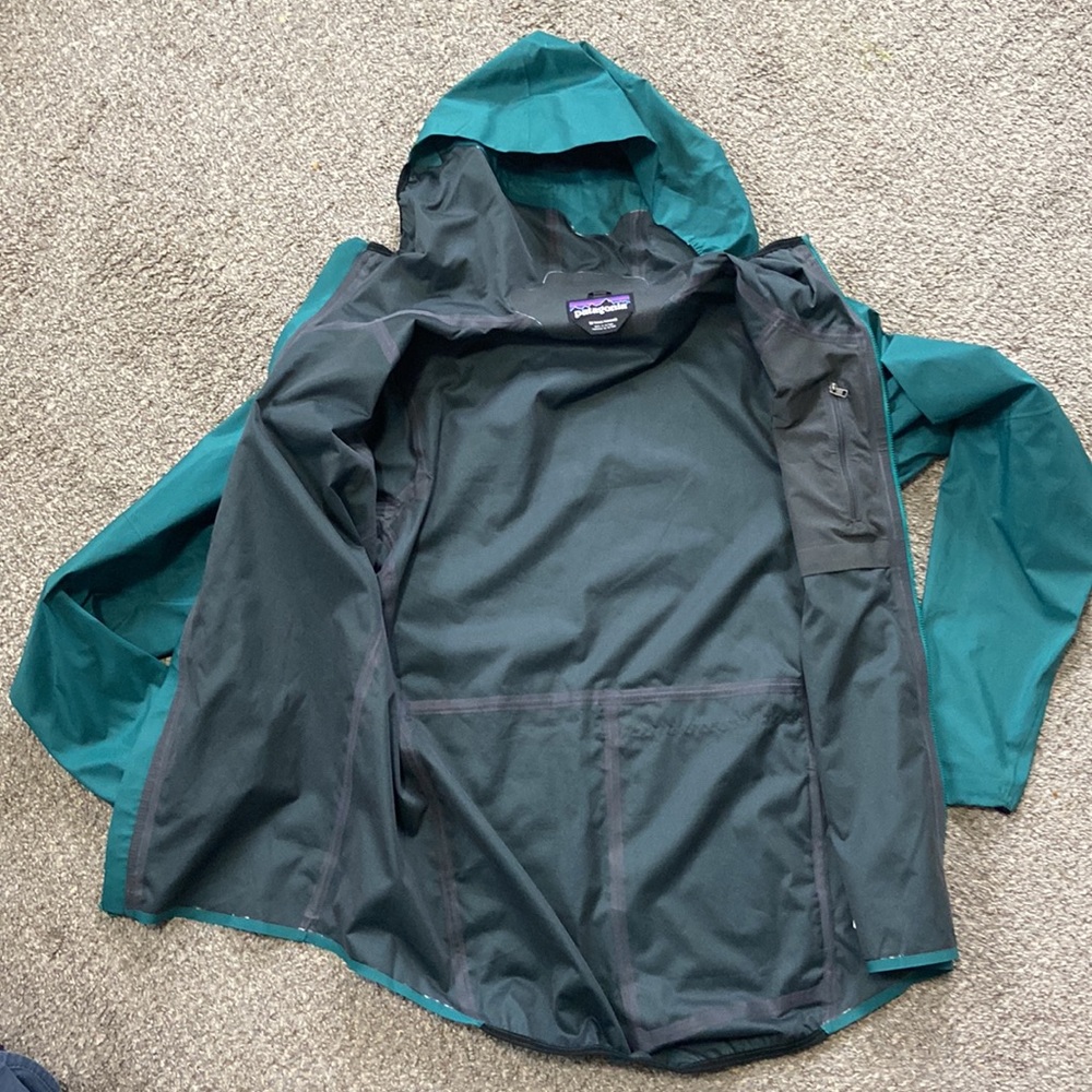 NWOT Patagonia Dirt Roamer Hooded Jacket Mens Medium Borealis Green - Picture 4 of 7